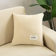 Housse de coussin Jacquard · Crème