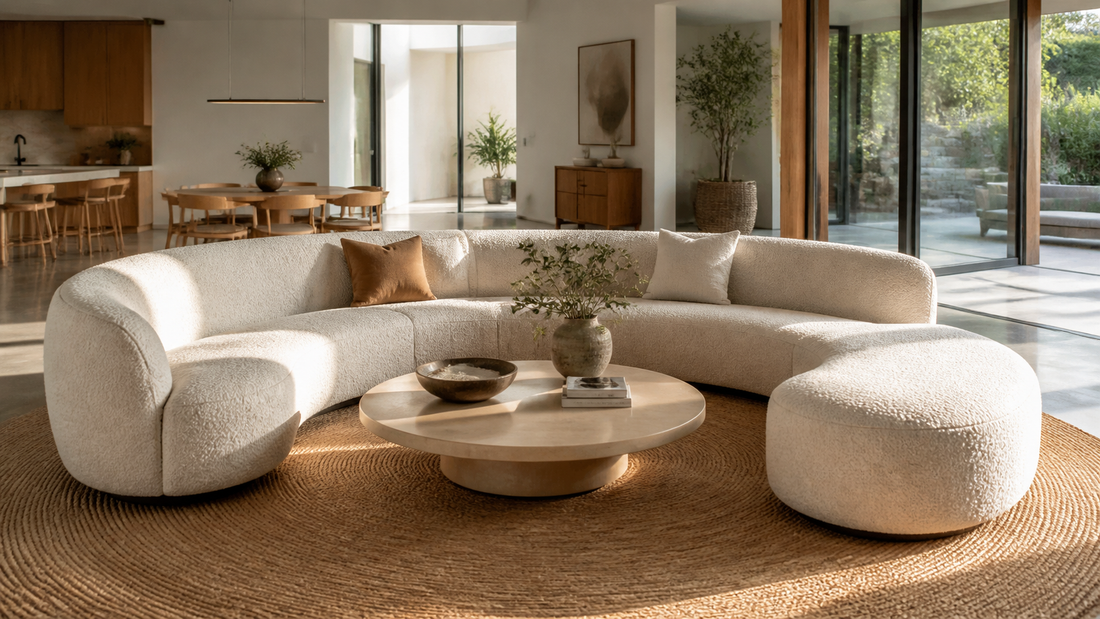Canapés incurvés en France : votre guide ultime des styles et de la décoration