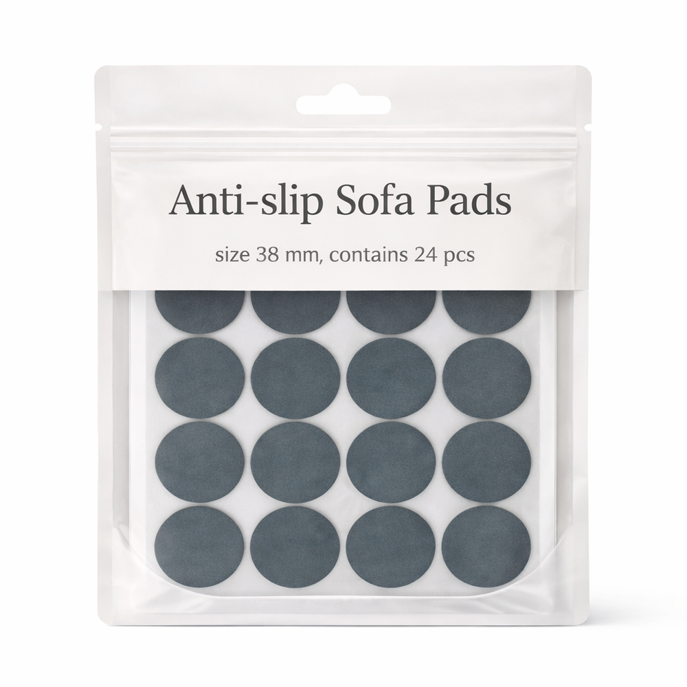 Coussins antidérapants pour canapé · Noir