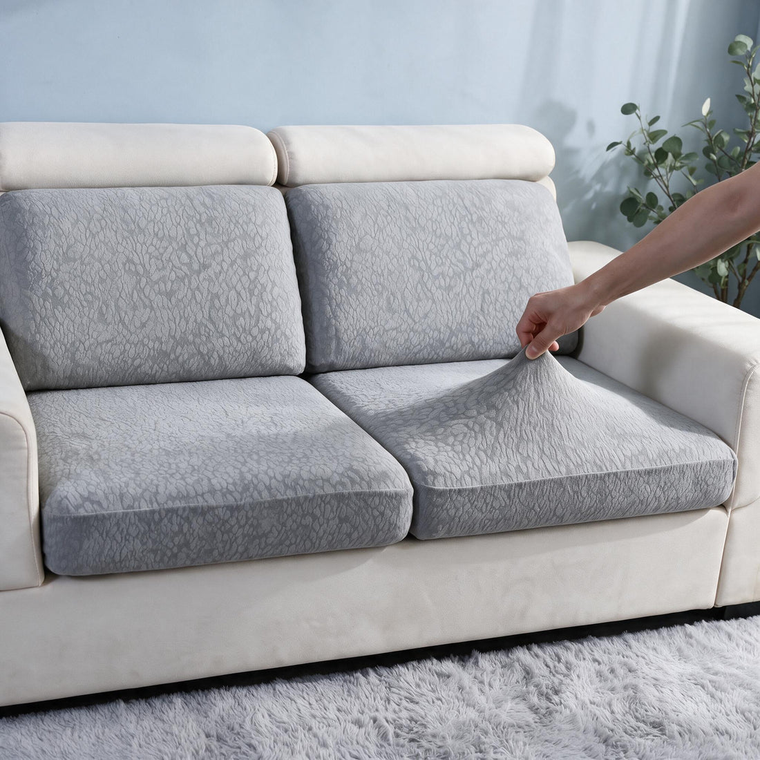 Housse d’assise extensible bien en place