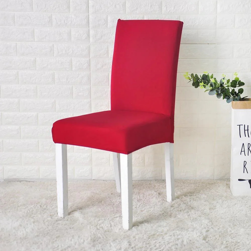 Housse de chaise Unie · Rouge cardinal · Extensible
