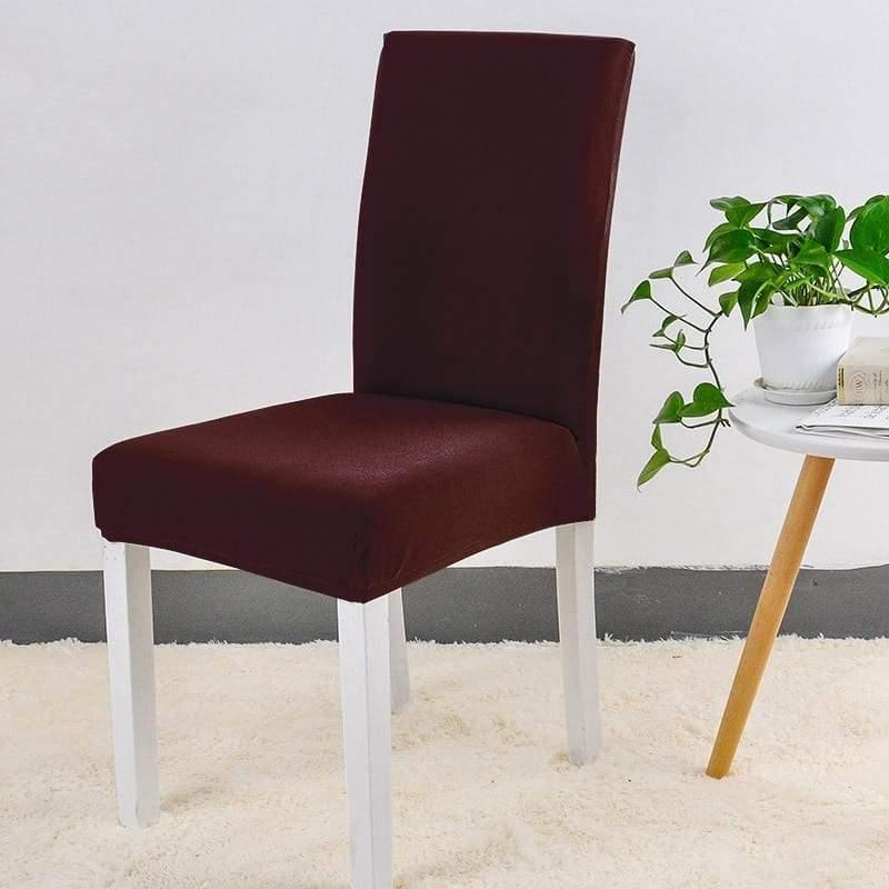 Housse de chaise Unie · Cacao · Extensible
