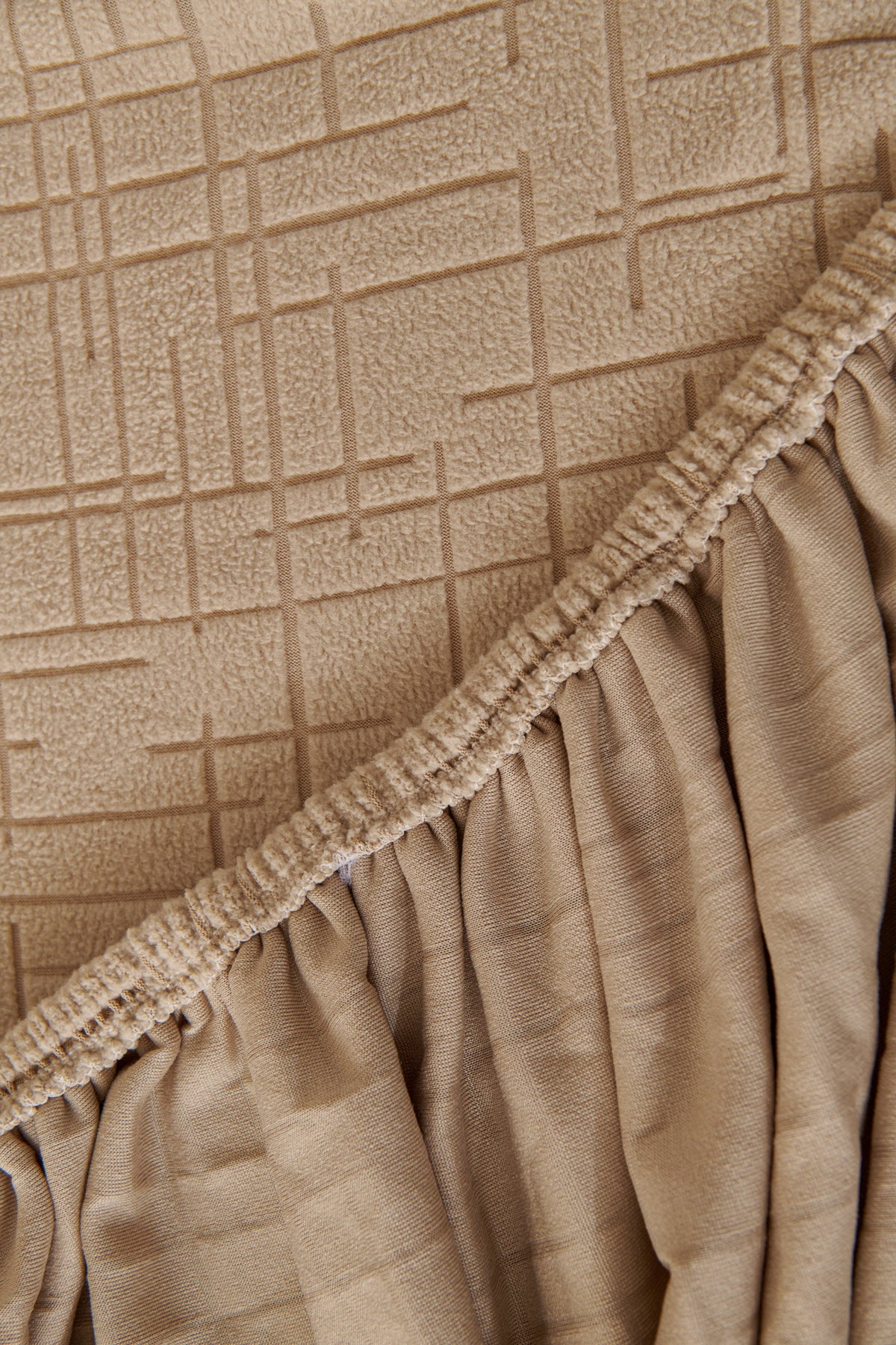 Housse de canapé Arquette · Camel · Extensible (vue 6)