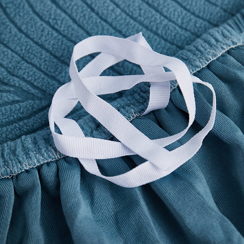 Housse de canapé Avelia · Bleu · Extensible (vue 5)