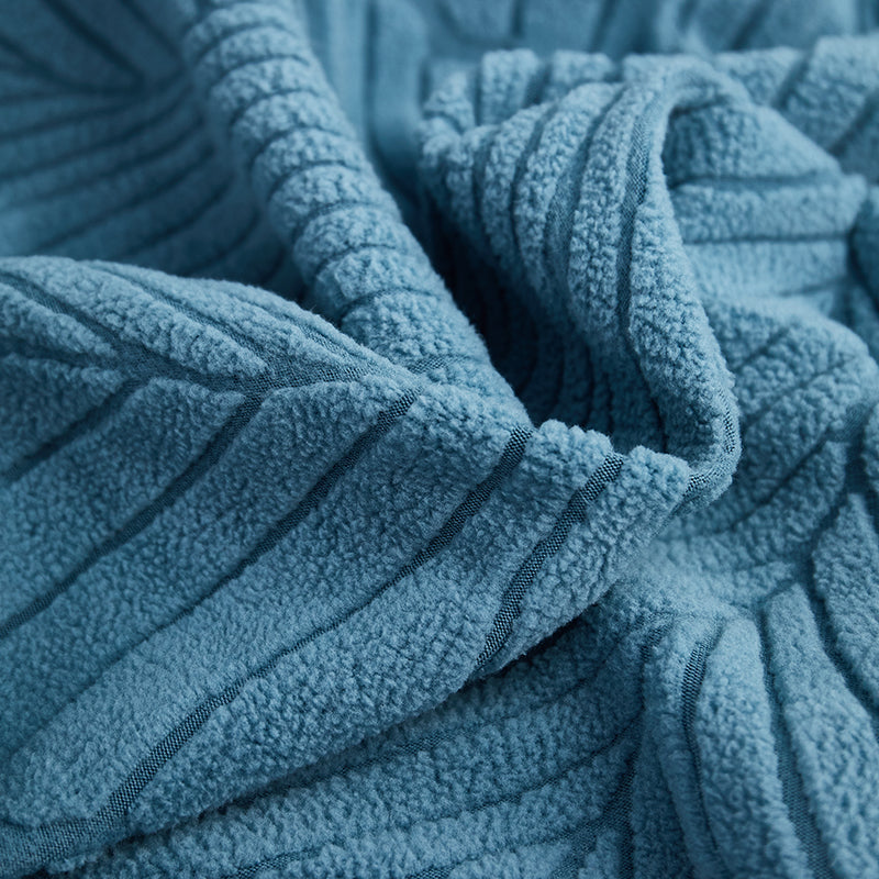 Housse de canapé Avelia · Bleu · Extensible (vue 7)