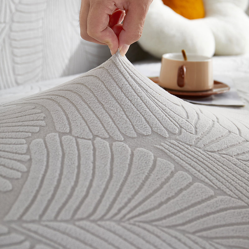 Housse de canapé Avelia · Gris perle · Extensible (vue 4)
