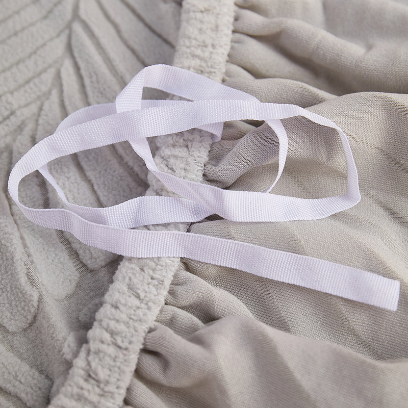Housse de canapé Avelia · Gris perle · Extensible (vue 5)