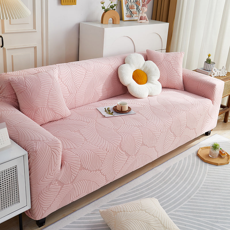 Housse de canapé Avelia · Rose · Extensible (vue 2)