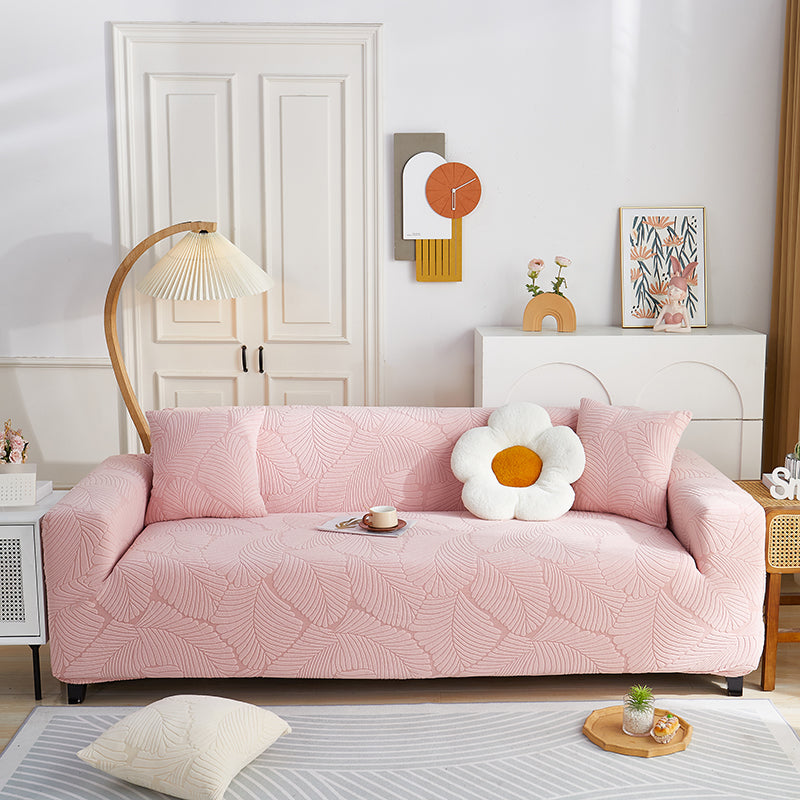 Housse de canapé Avelia · Rose · Extensible (vue 6)