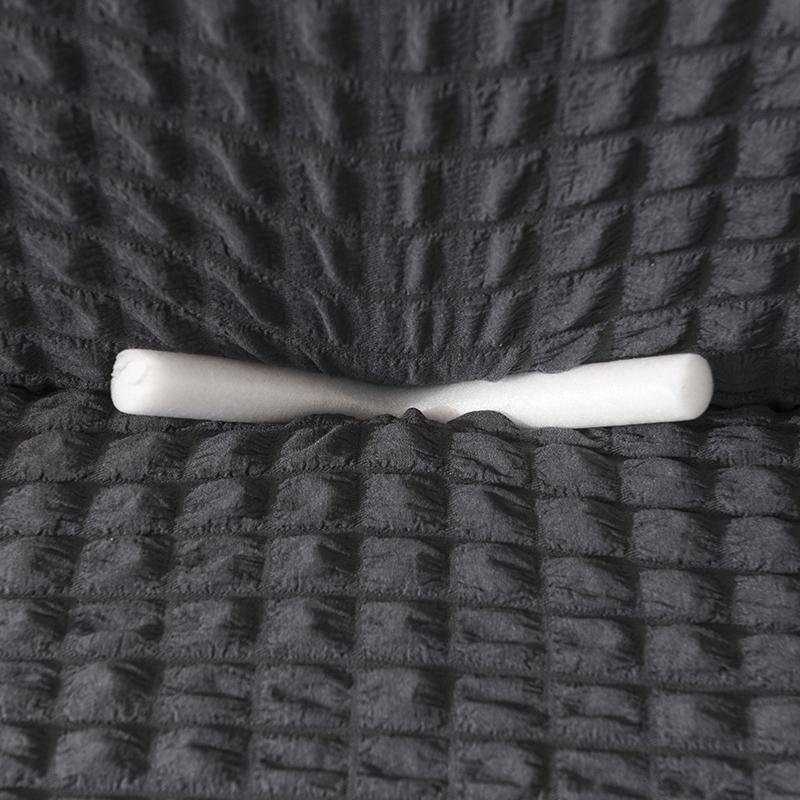 Housse de canapé Tissu gaufré · Gris anthracite · Extensible (vue 6)