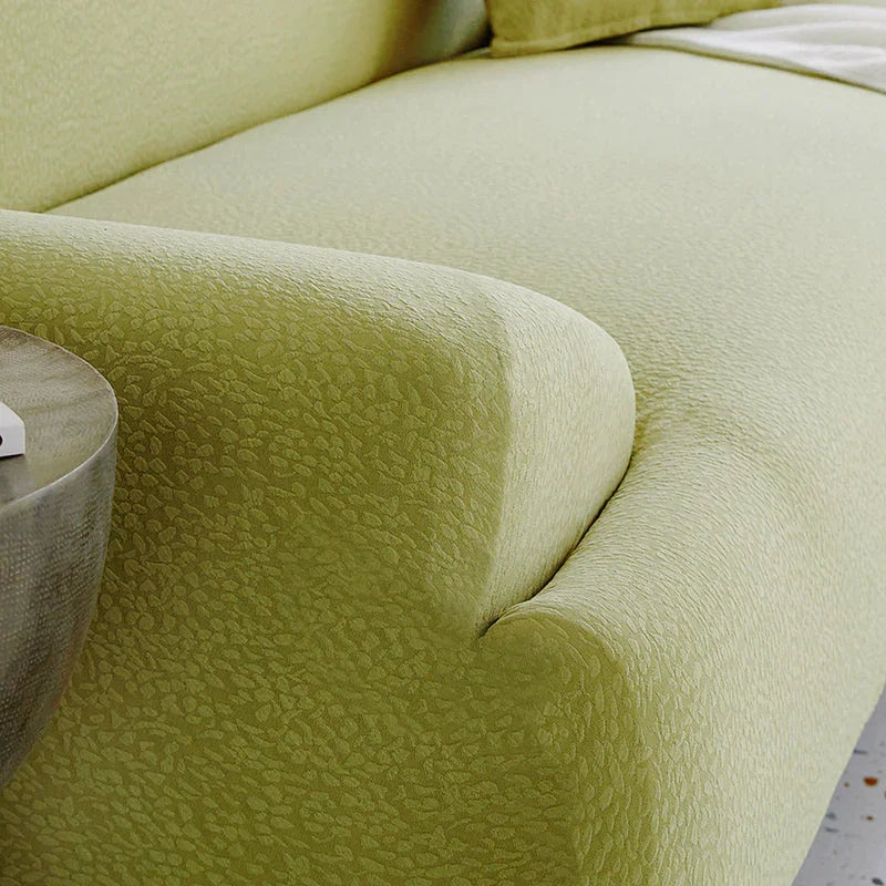 Housse de canapé Tissu cloqué Imperméable · Vert haricot · Extensible (vue 2)