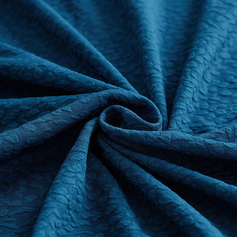 Housse de canapé Tissu cloqué Imperméable · Bleu vif · Extensible (vue 5)