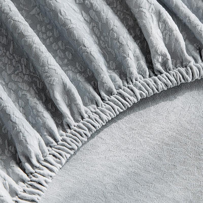 Housse de canapé Tissu cloqué Imperméable · Gris clair · Extensible (vue 5)