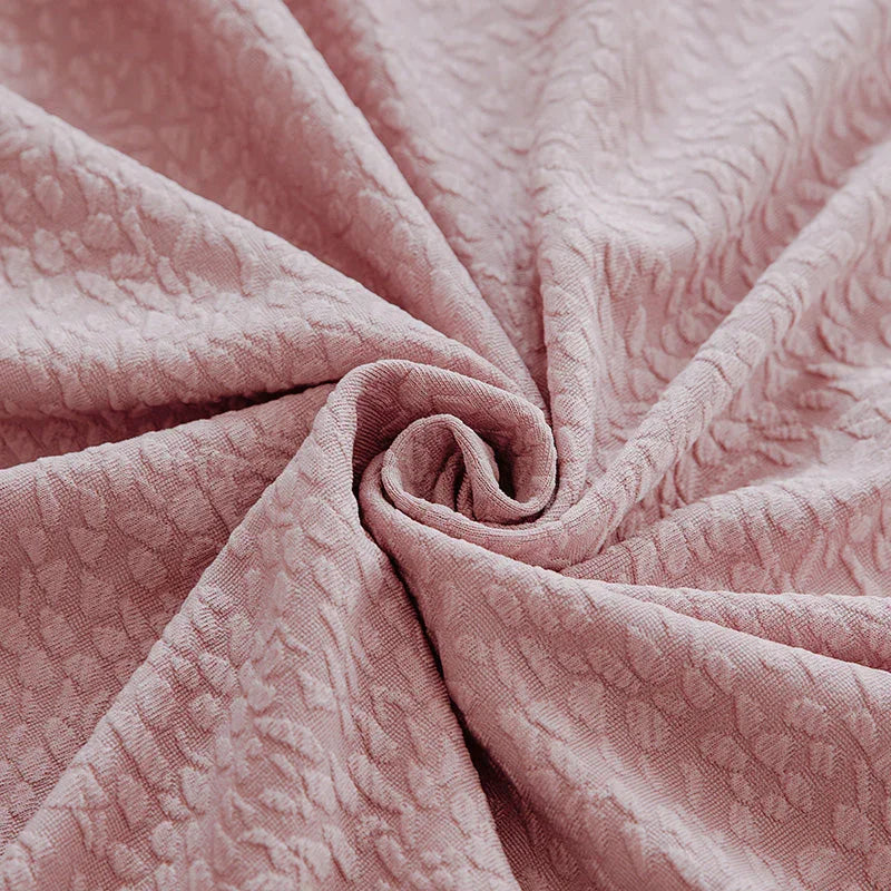 Housse de canapé Tissu cloqué Imperméable · Rose pâle · Extensible (vue 6)