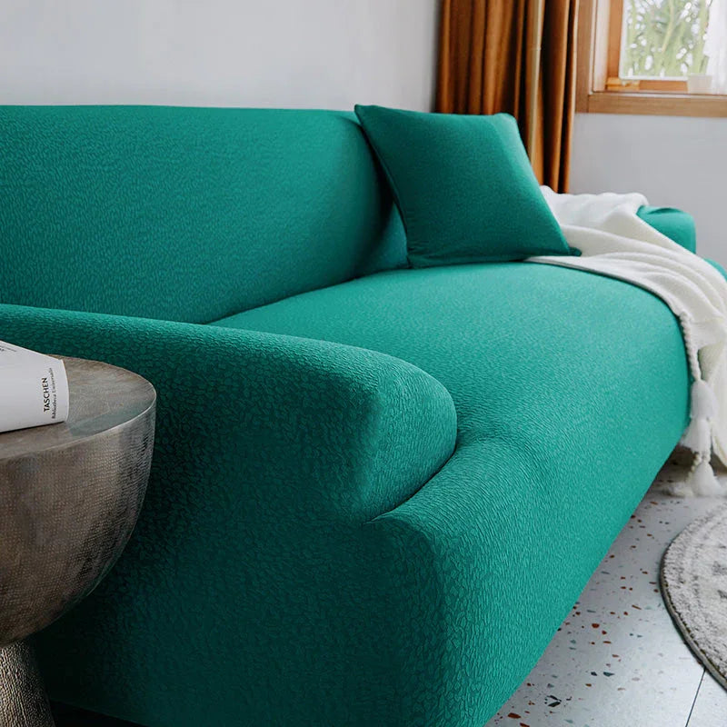 Housse de canapé Tissu cloqué Imperméable · Vert sapin · Extensible