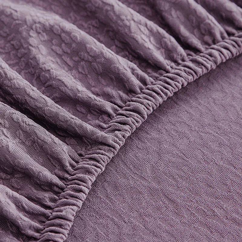 Housse de canapé Tissu cloqué Imperméable · Violet taro · Extensible (vue 3)