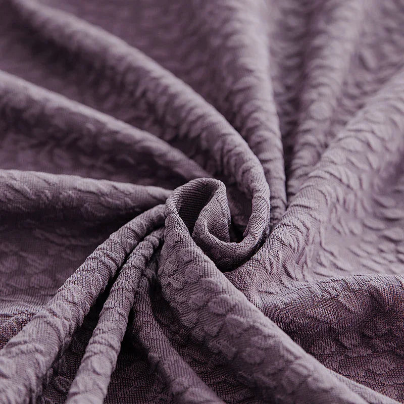 Housse de canapé Tissu cloqué Imperméable · Violet taro · Extensible (vue 6)