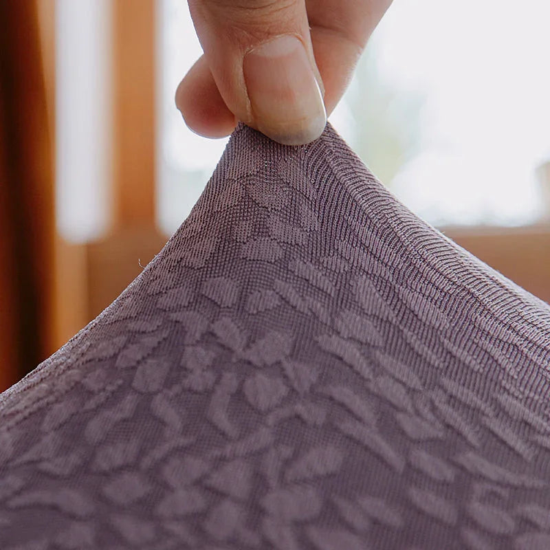 Housse de canapé Tissu cloqué Imperméable · Violet taro · Extensible (vue 8)