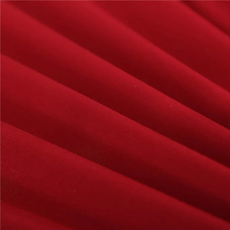 Housse de canapé Unie · Rouge carmin · Extensible (vue 4)