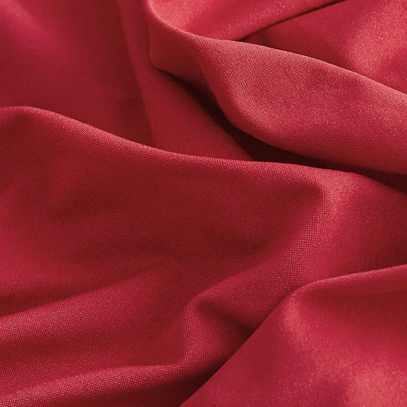 Housse de canapé Unie · Rouge cerise · Extensible (vue 4)