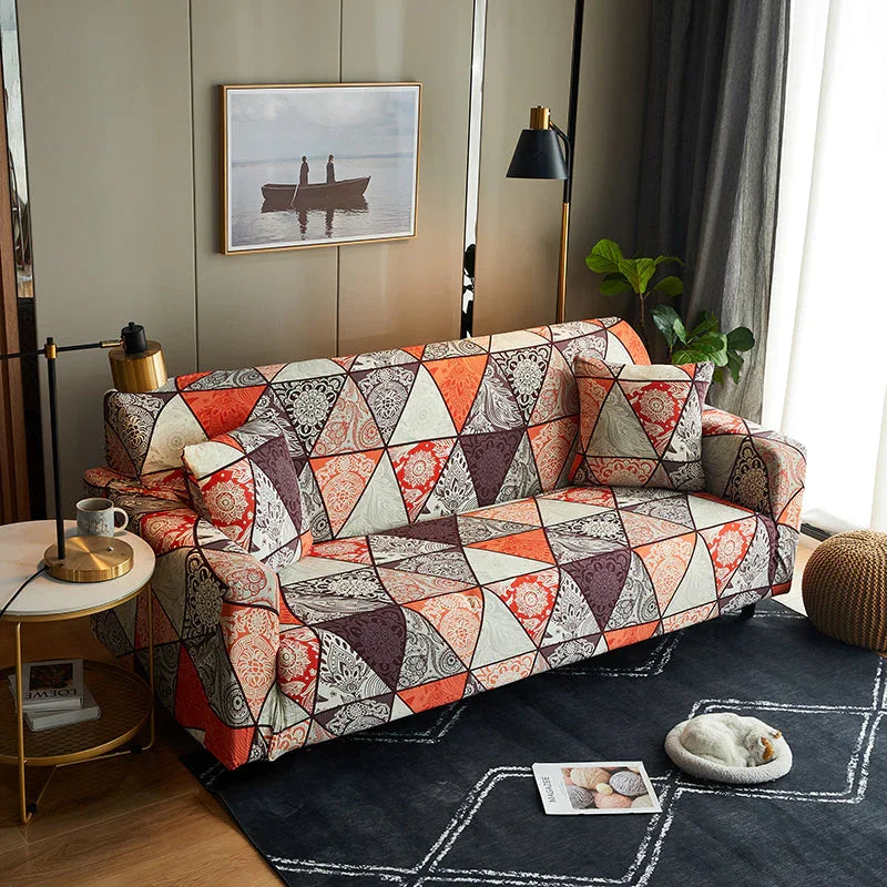 Housse de canapé Chikoori · Imprimé · Extensible (vue 5)
