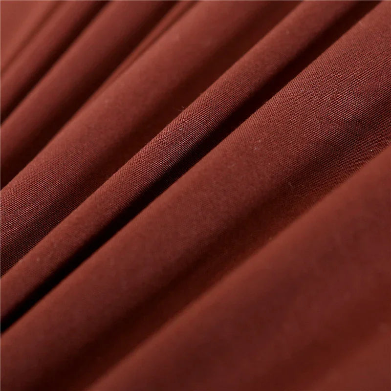 Housse de canapé Unie · Marron caramel · Extensible (vue 4)