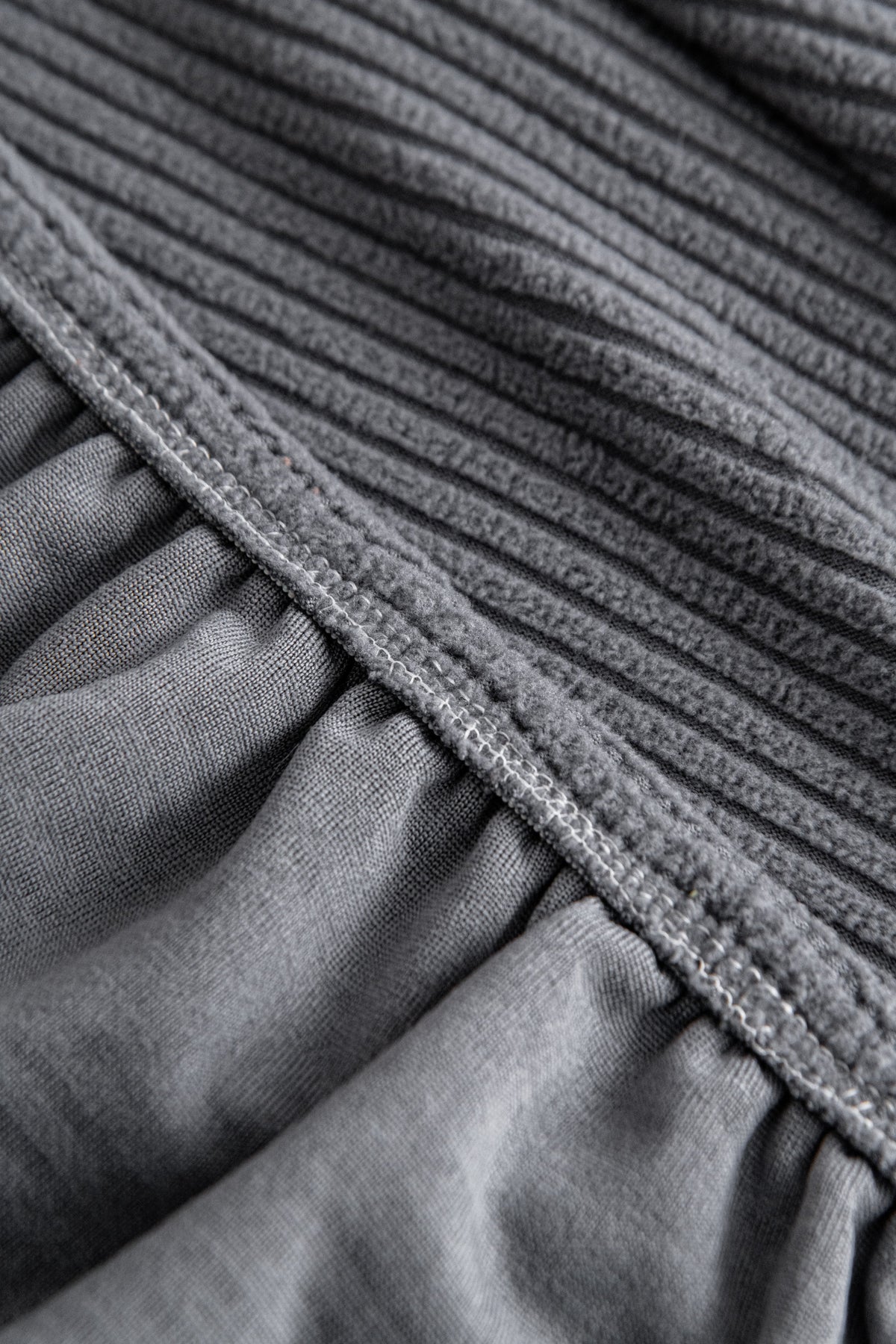 Housse de canapé Cordelle · Gris · Extensible (vue 4)