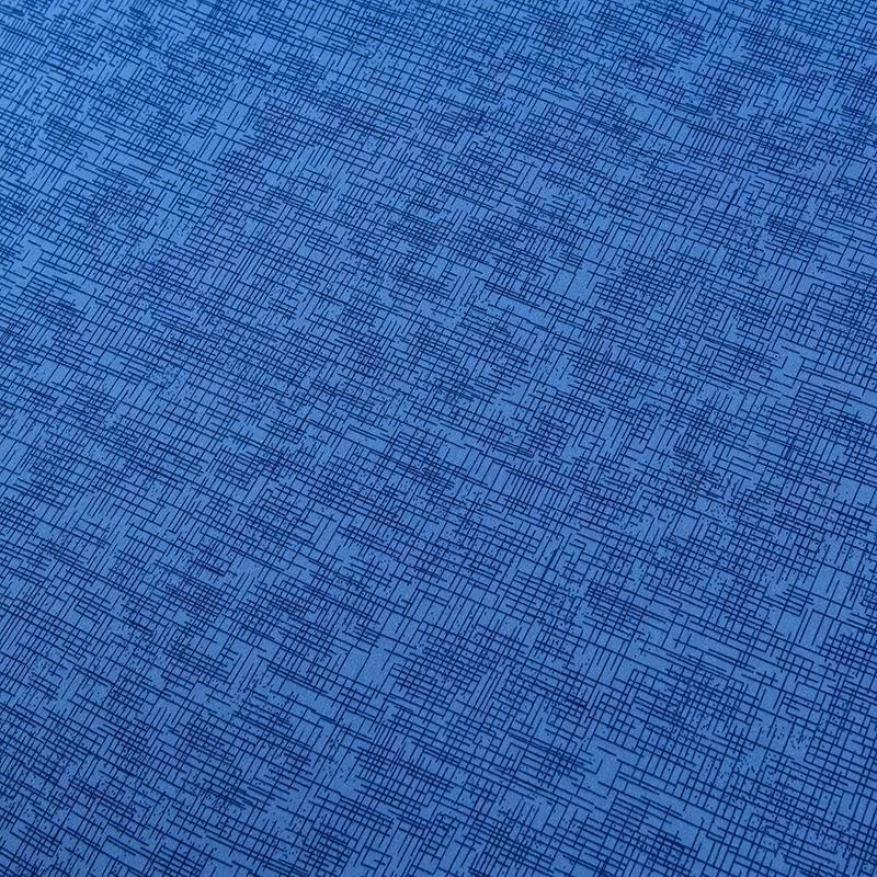 Housse de canapé Effet chiné · Bleu · Extensible (vue 4)