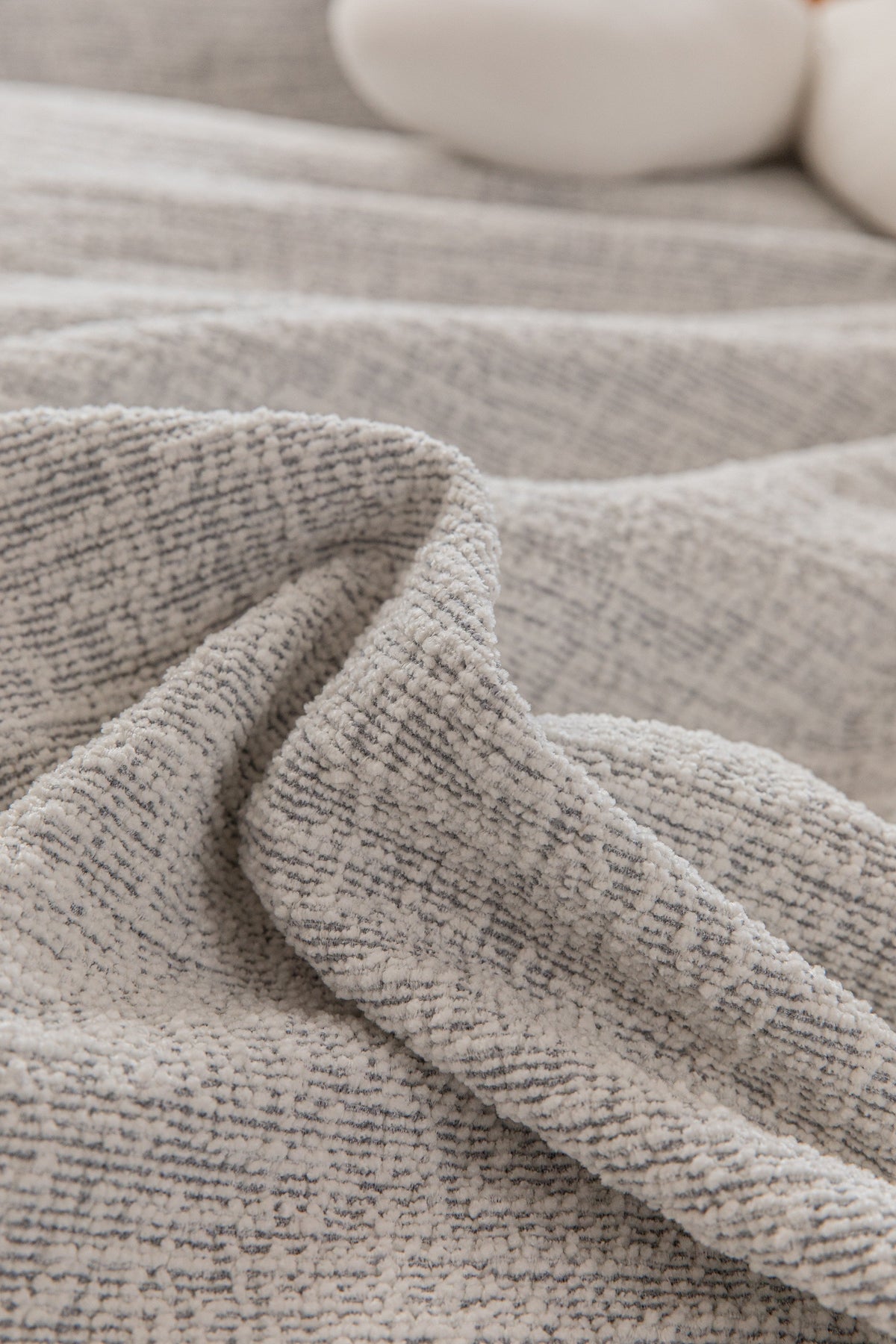Housse de canapé Crossmere · Gris perle · Extensible (vue 7)