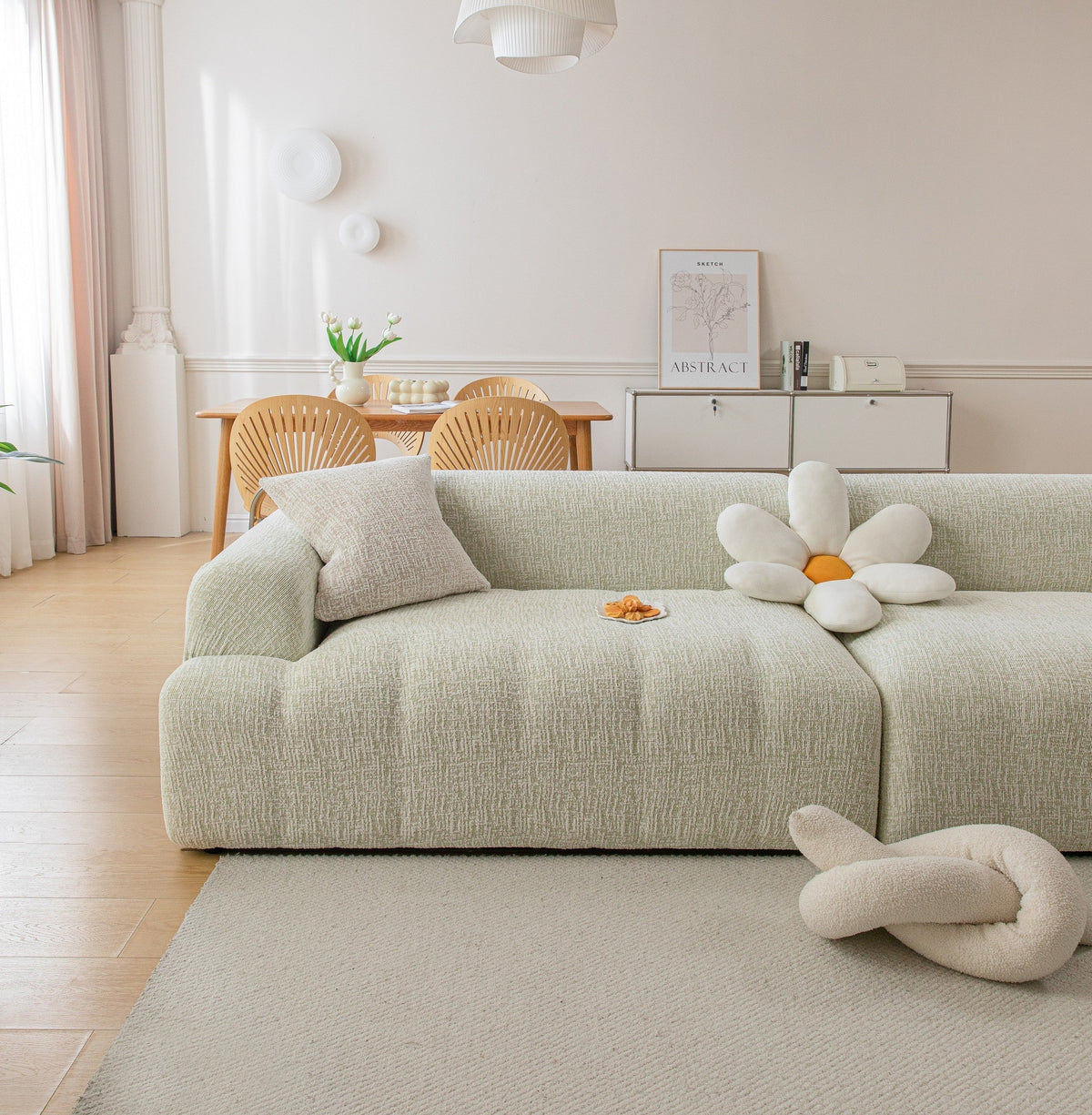 Housse de canapé Crossmere · Vert · Extensible (vue 7)