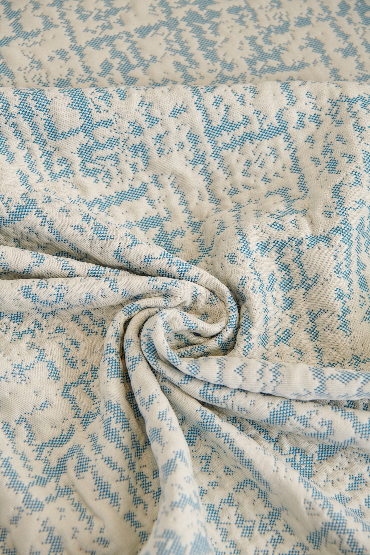 Housse de canapé Gridelle · Bleu · Extensible (vue 8)