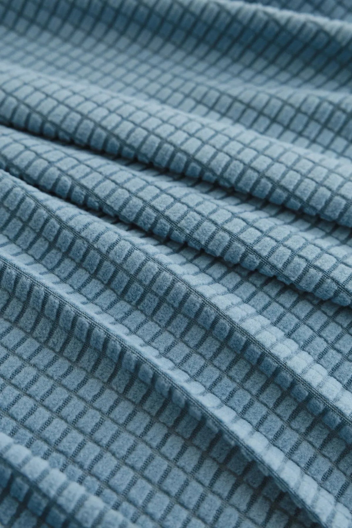 Housse de canapé Jacquard · Bleu ciel · Extensible (vue 7)