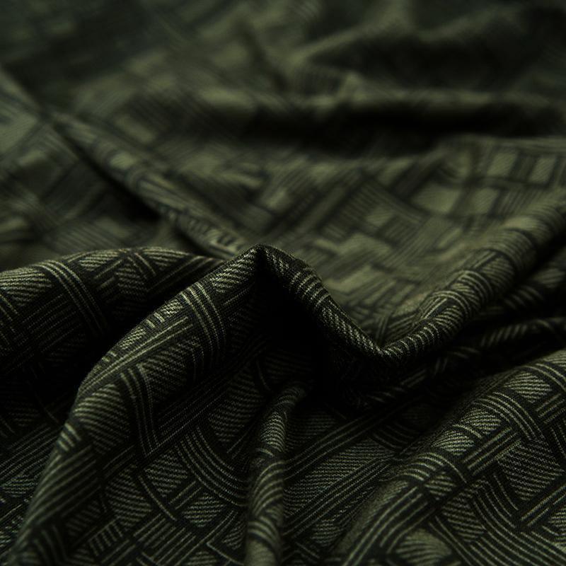 Housse de canapé Motif géométrique · Vert olive · Extensible (vue 5)