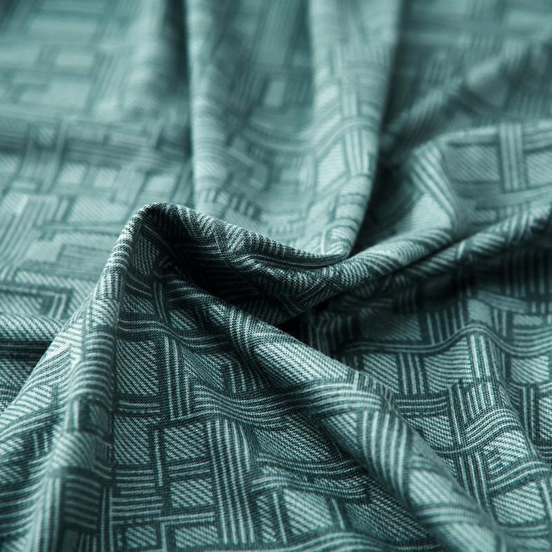 Housse de canapé Motif géométrique · Vert pastel · Extensible (vue 3)