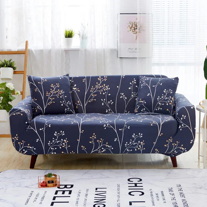 Housse de canapé Richelle · Imprimé · Extensible