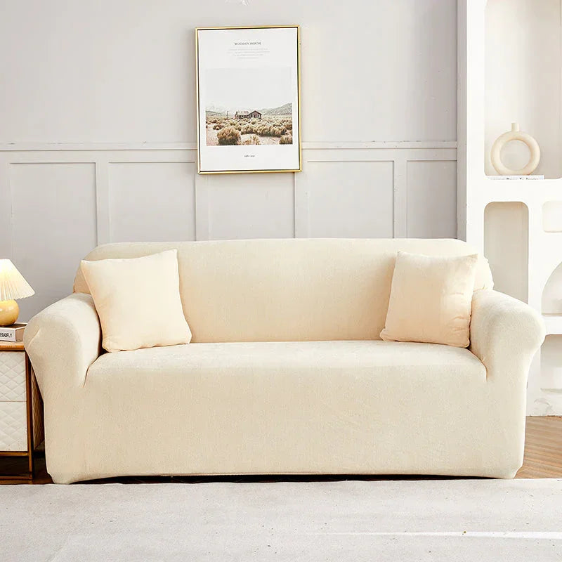 Housse de canapé Luma · Beige · Extensible