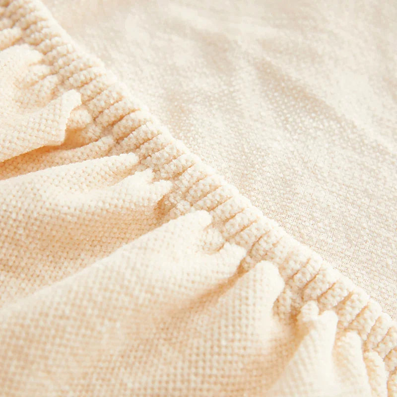 Housse de canapé Luma · Beige · Extensible (vue 6)