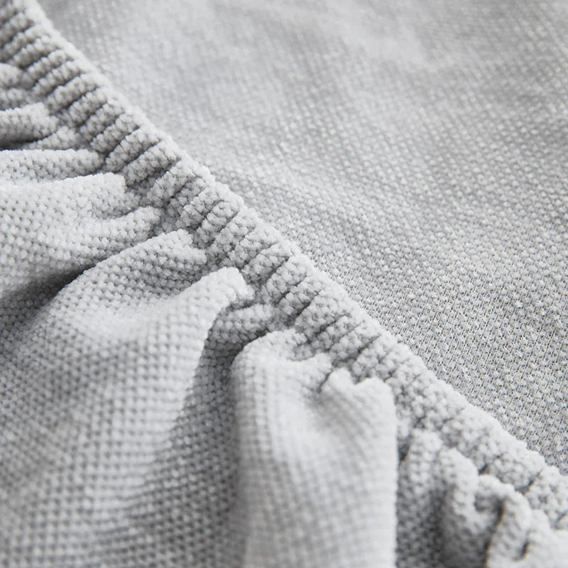 Housse de canapé Luma · Gris clair · Extensible (vue 6)