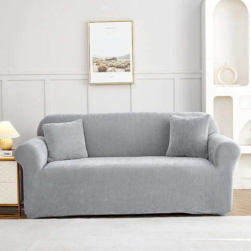 Housse de canapé Luma · Gris souris · Extensible