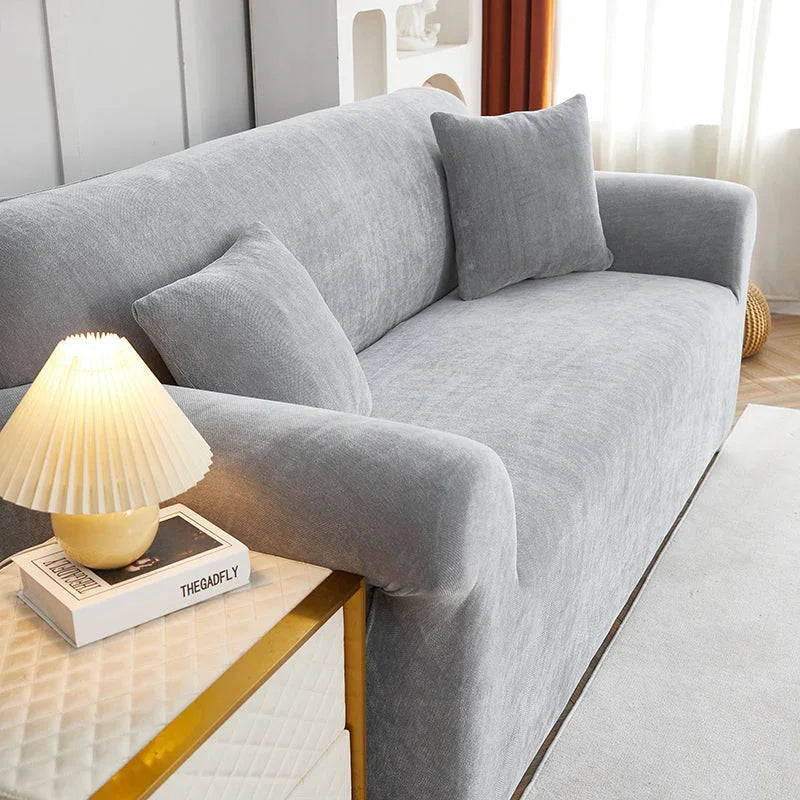 Housse de canapé Luma · Gris souris · Extensible (vue 2)