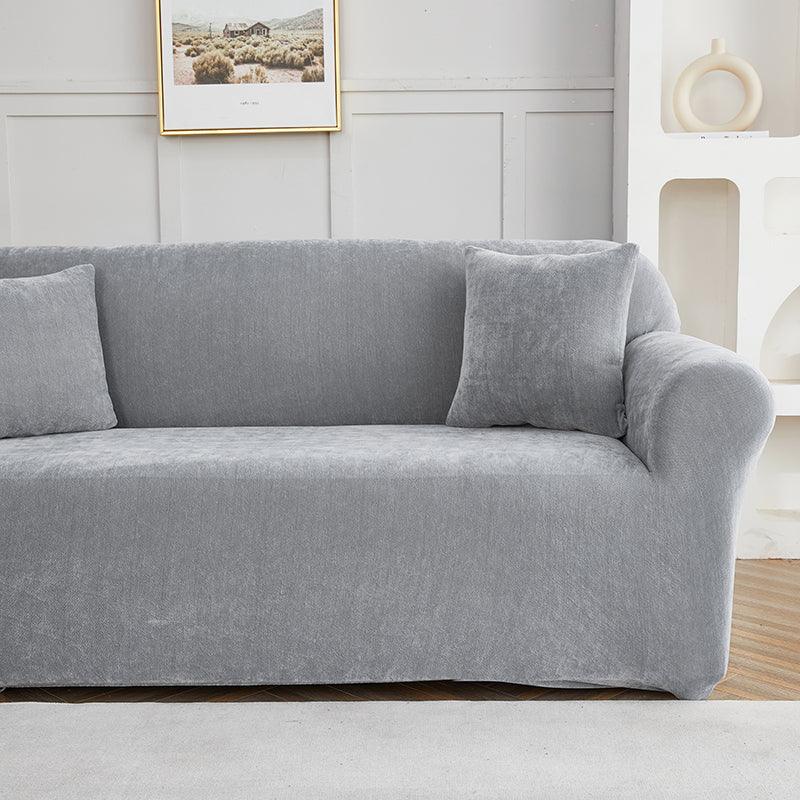 Housse de canapé Luma · Gris souris · Extensible (vue 4)