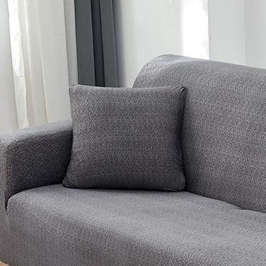 Housse de coussin Motif moucheté · Gris
