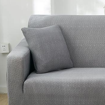 Housse de coussin Motif moucheté · Gris clair