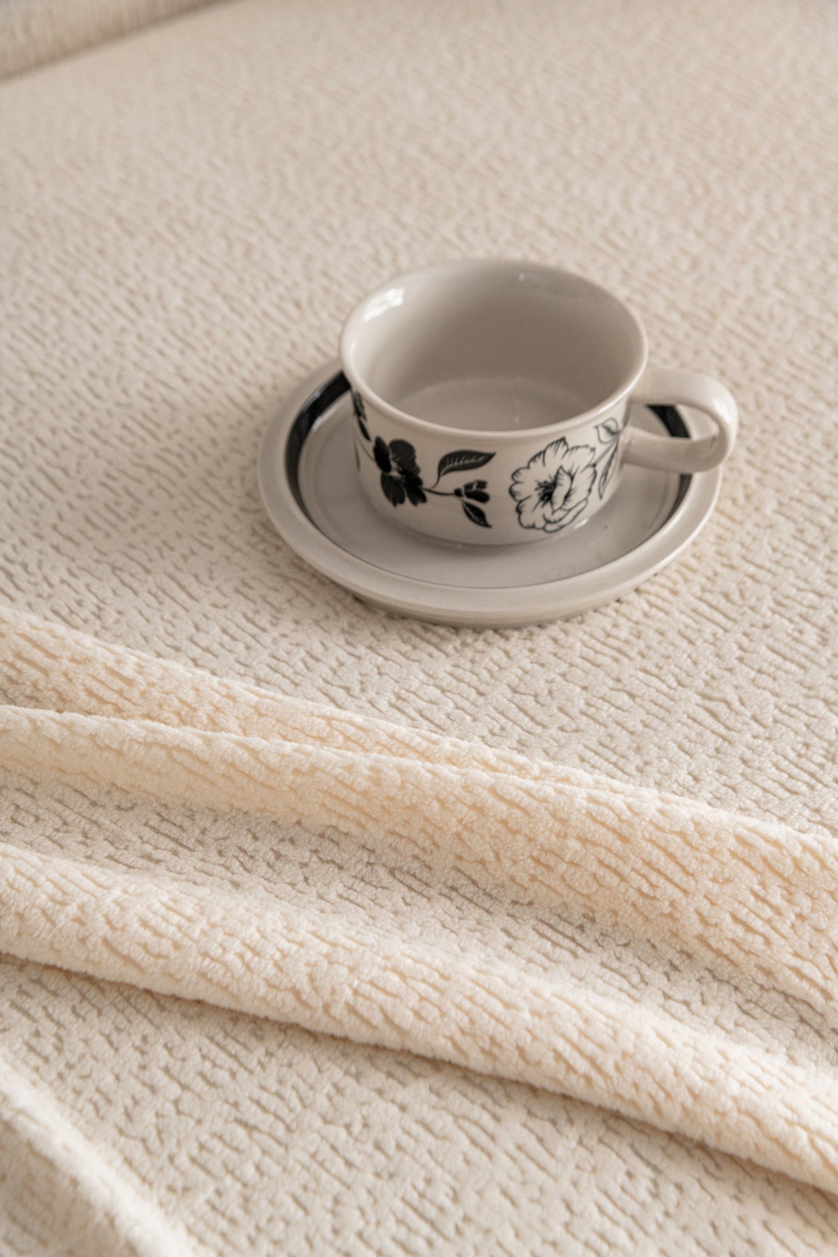 Housse de canapé Veloura · Beige · Extensible (vue 6)