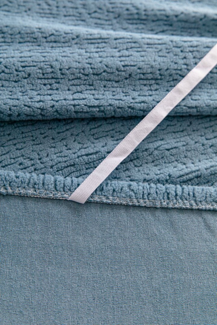 Housse de canapé Veloura · Bleu · Extensible (vue 4)