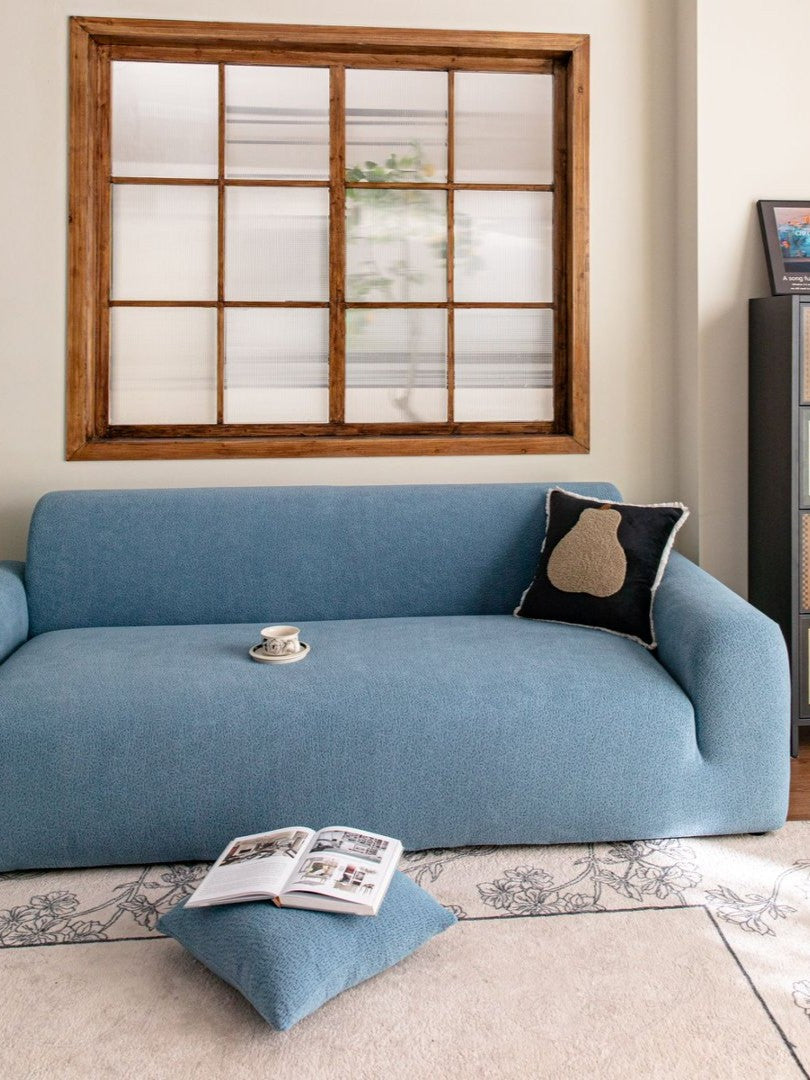Housse de canapé Veloura · Bleu · Extensible (vue 5)