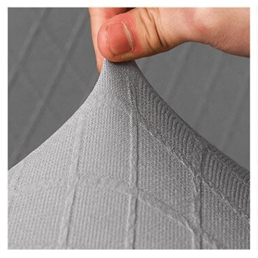 Housse de canapé Jacquard losange · Gris clair · Extensible (vue 4)