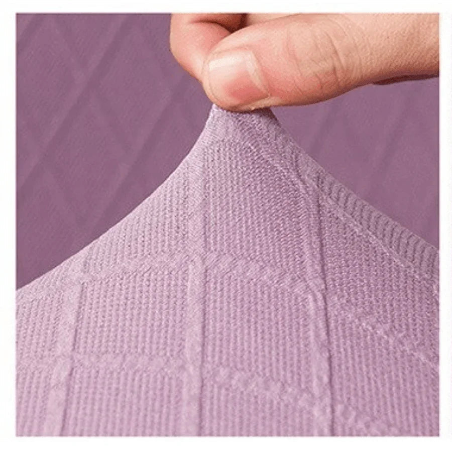 Housse de canapé Jacquard losange · Parme · Extensible (vue 3)