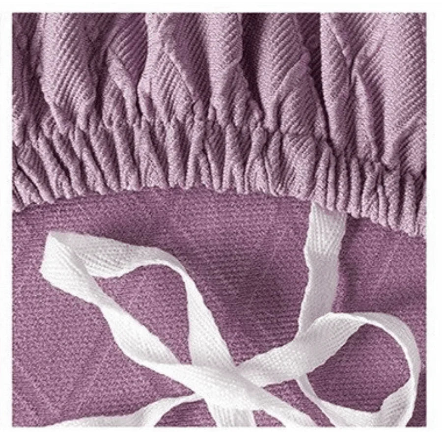Housse de canapé Jacquard losange · Parme · Extensible (vue 4)