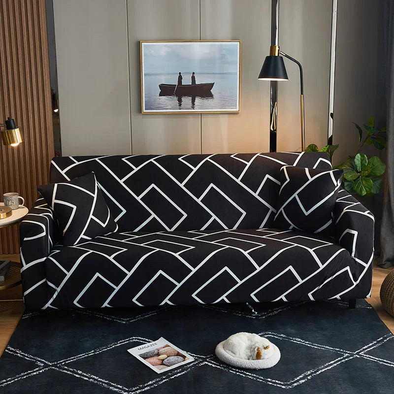 Housse de canapé Zenmaze · Imprimé · Extensible